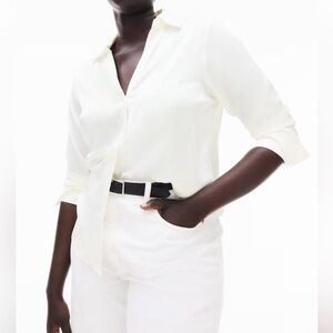 H&M Cream Button Down Shirt